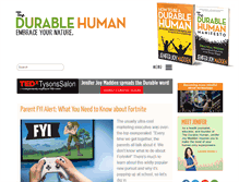 Tablet Screenshot of durablehuman.com